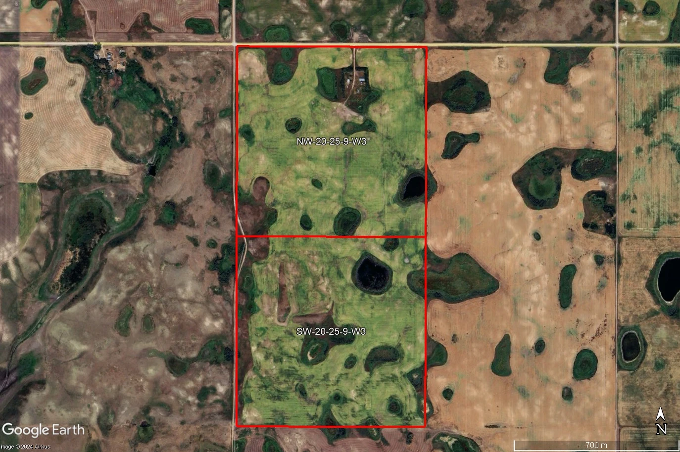 1 Satellite Image Outlined