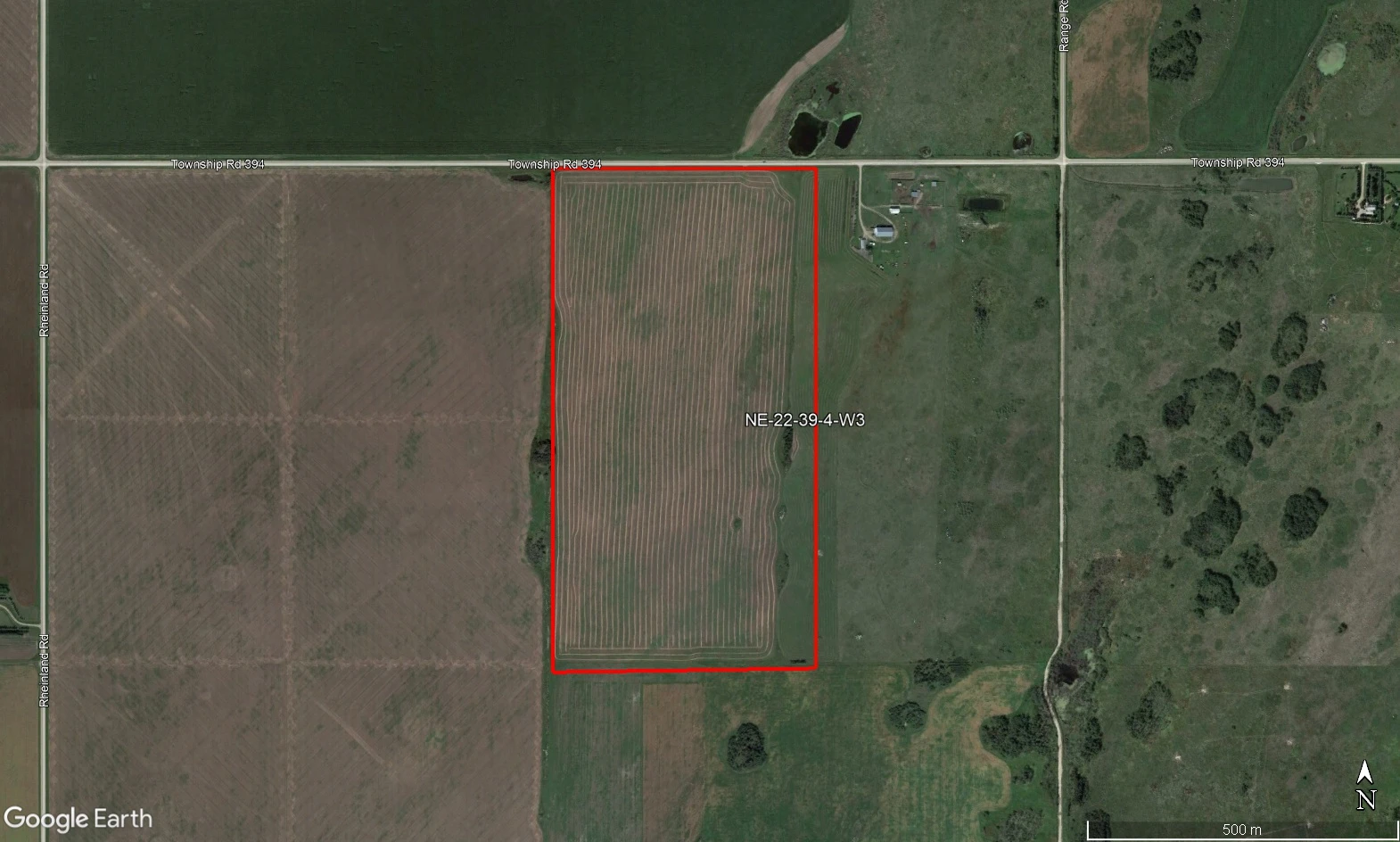 1 Satellite Image Outlined