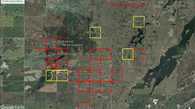 1 Satellite Image outlined with Crown Lease