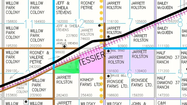 40 RM 316 map highlighted