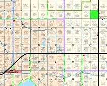 RM 284 map highlighted