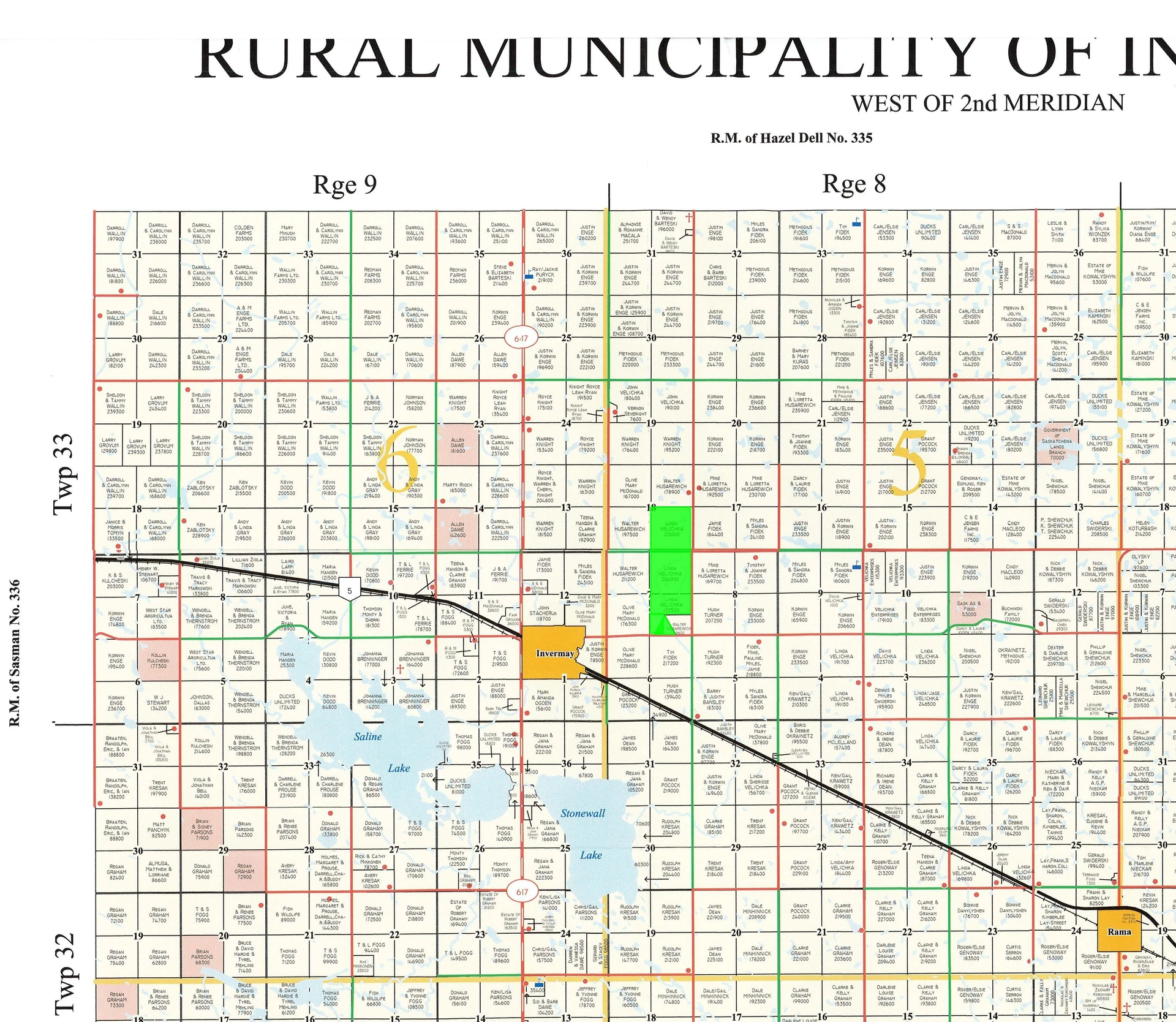 RM 305 map highlighted