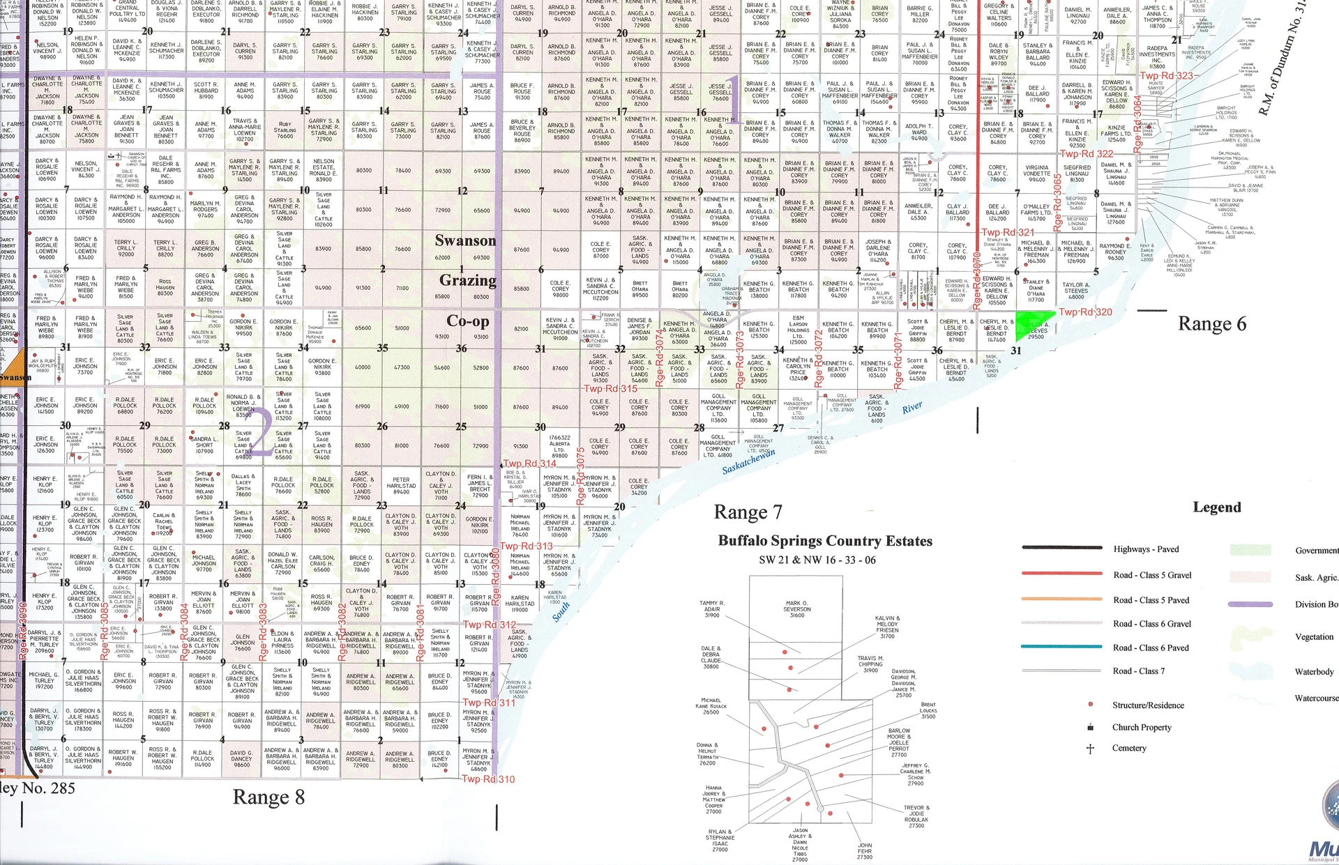 RM 315 map highlighted