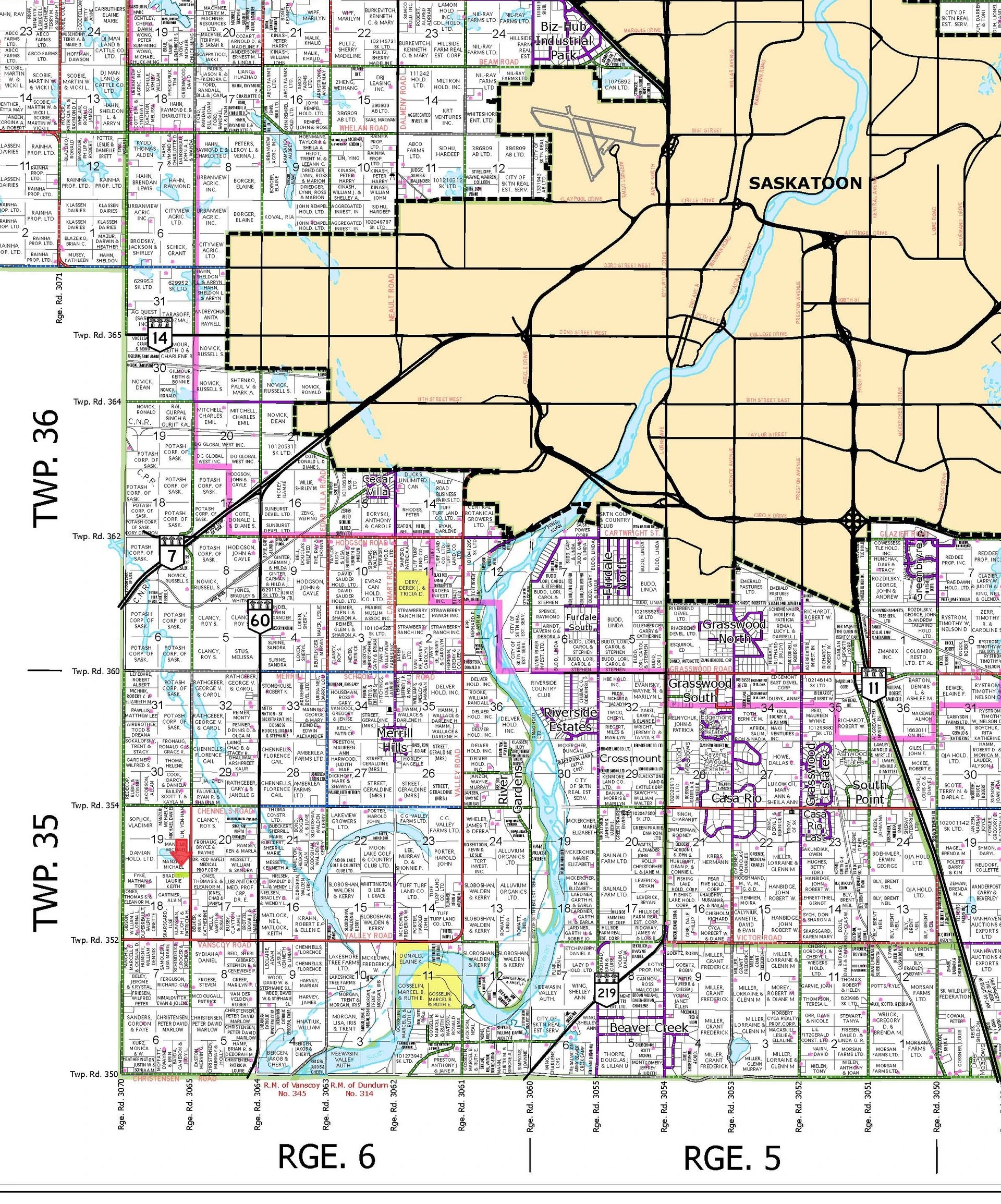 RM 344 map highlighted