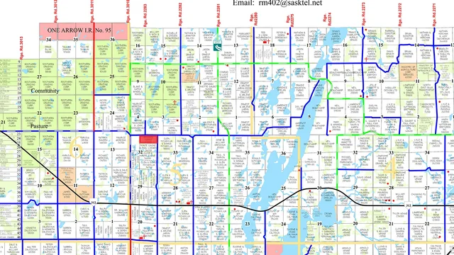 RM 402 map highlighted