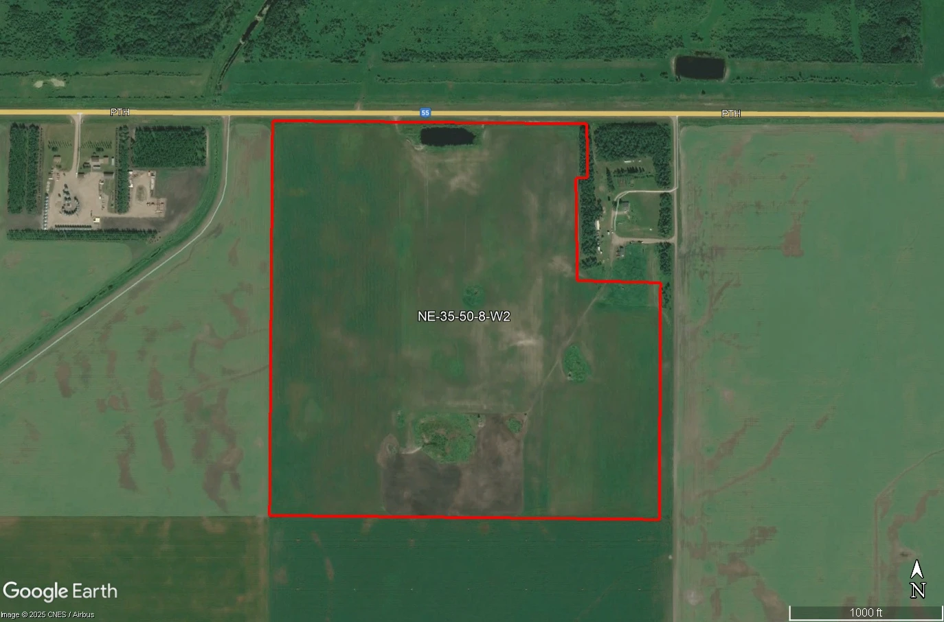 Satallite Image- Outlined