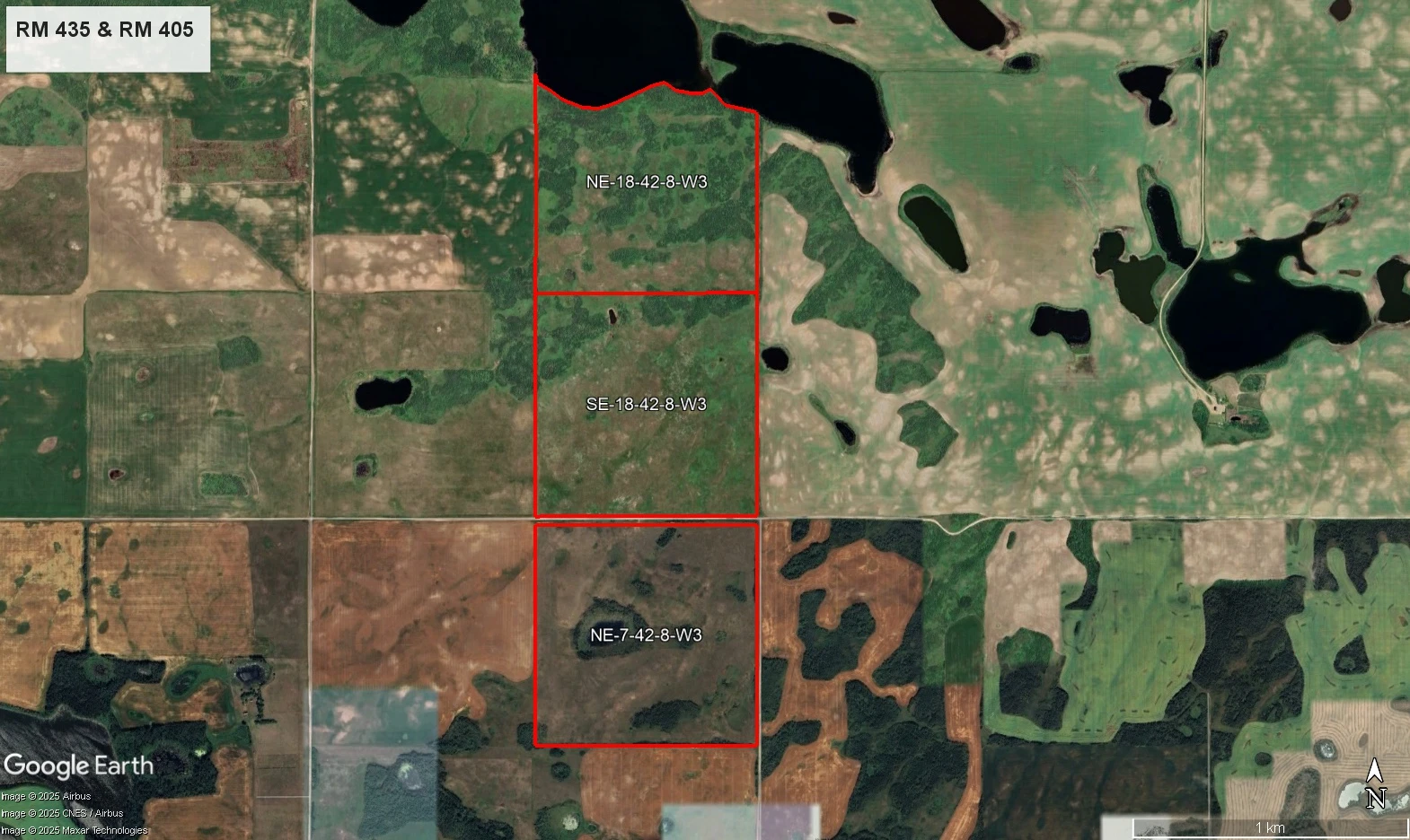 Satellite Image - Outlined