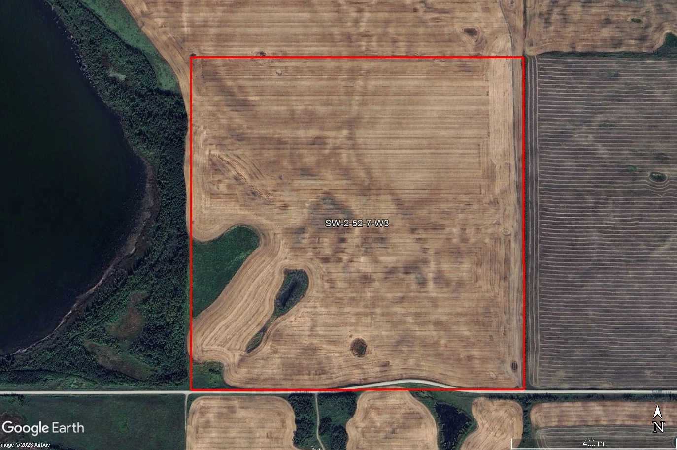 Satellite Image - outlined