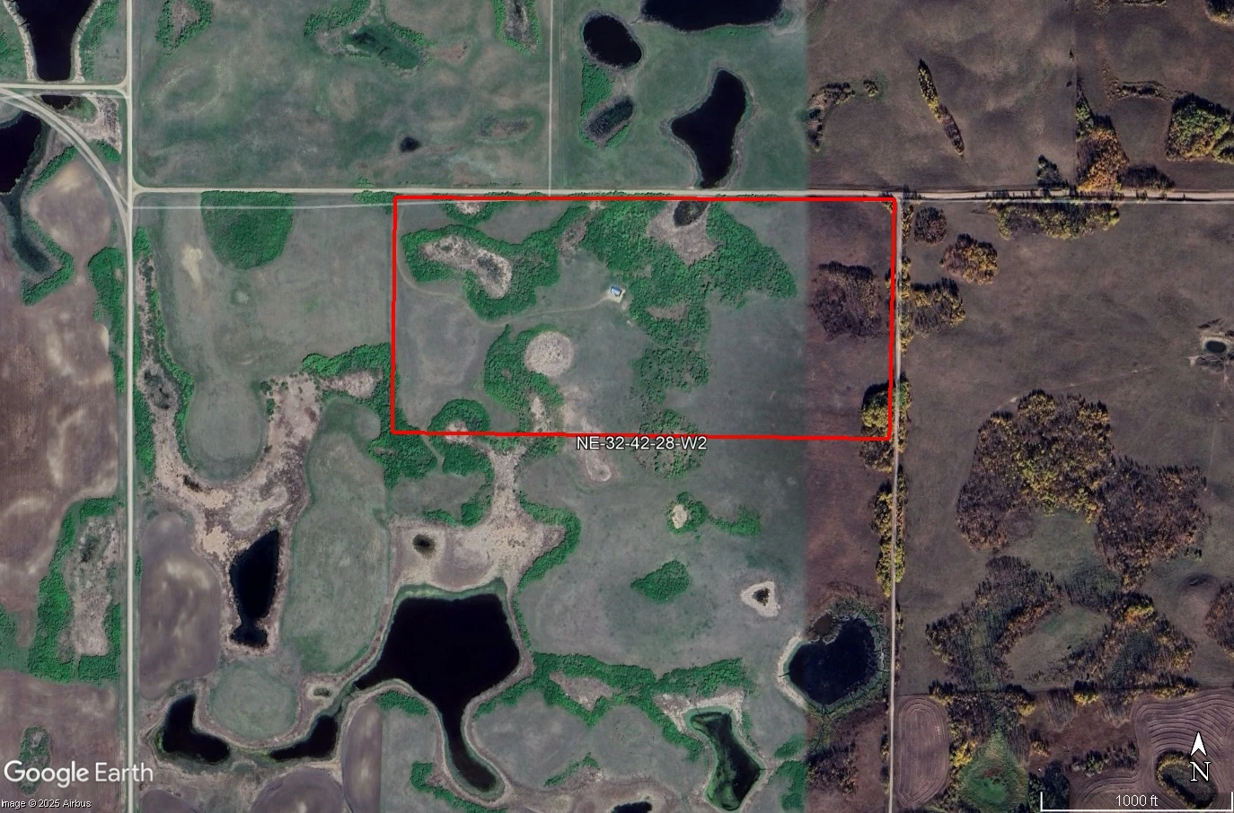 Satellite Image Outlined