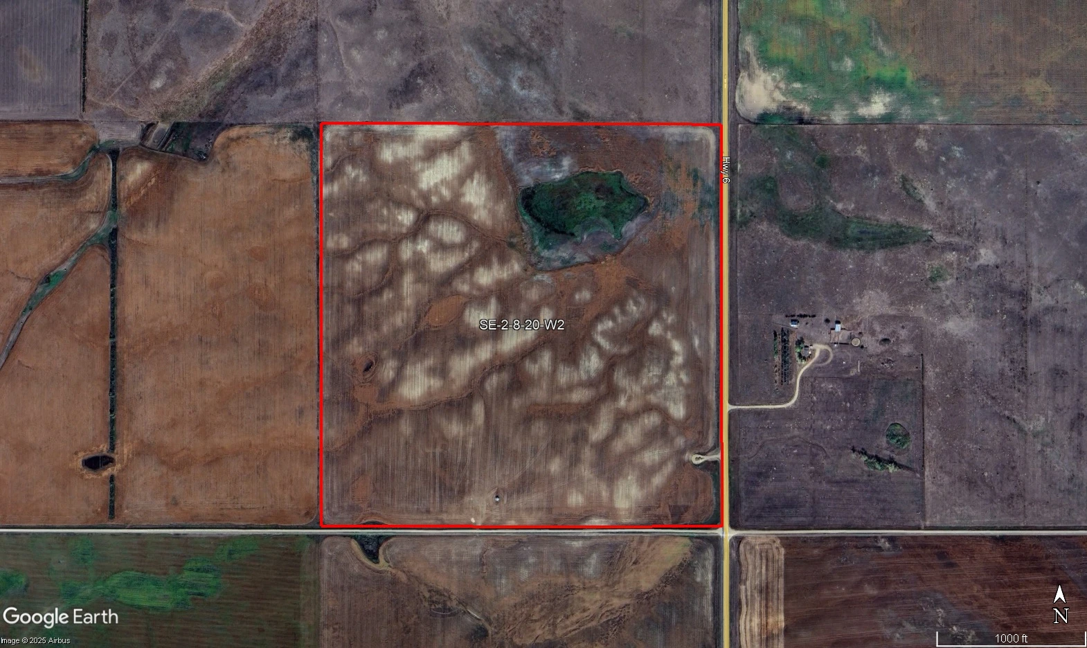 Satellite Image Outlined