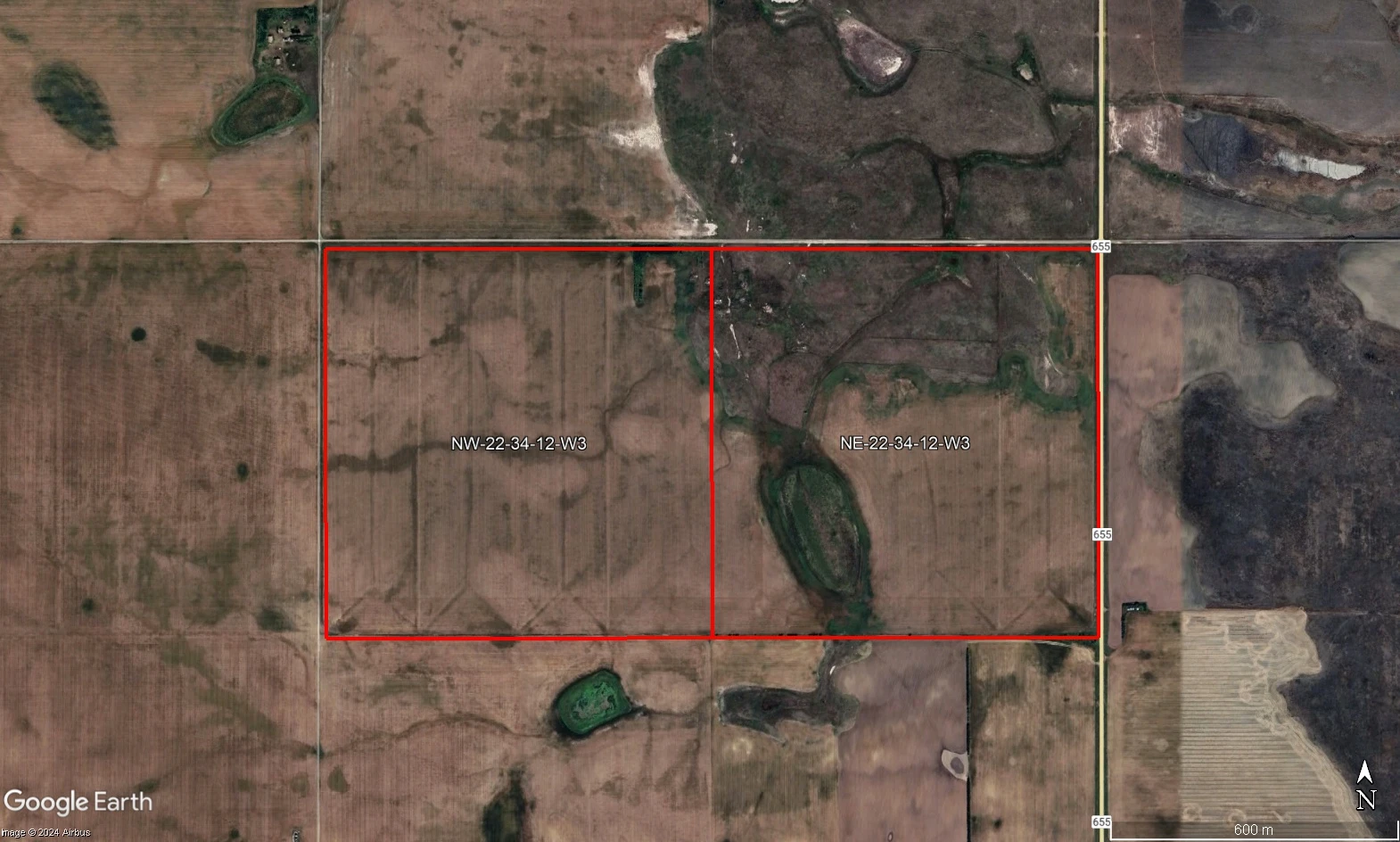 Satellite Image Outlined