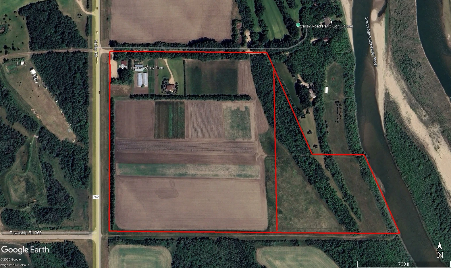 Satellite Image Outlined