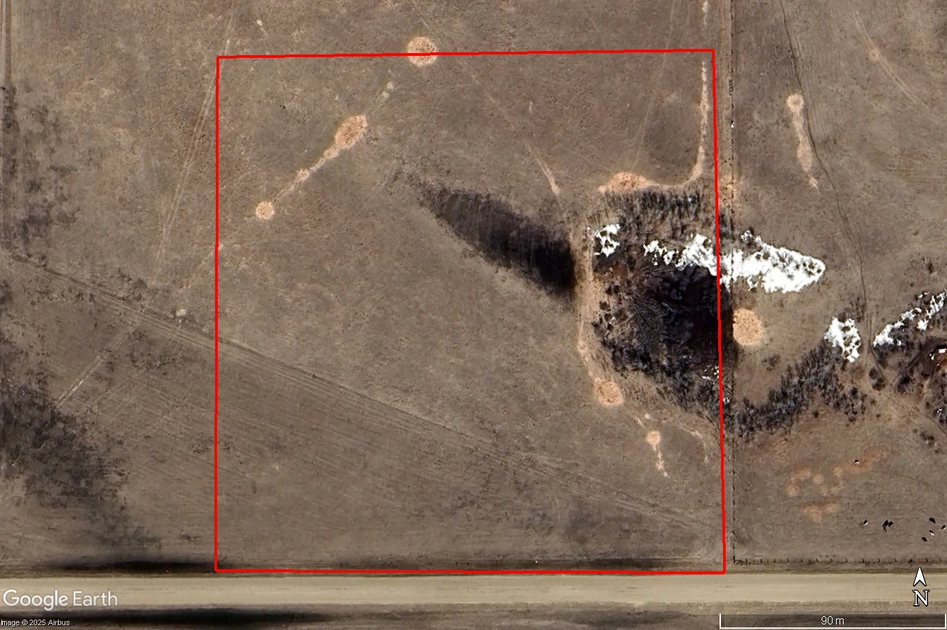 Satellite Image Outlined 10ac close