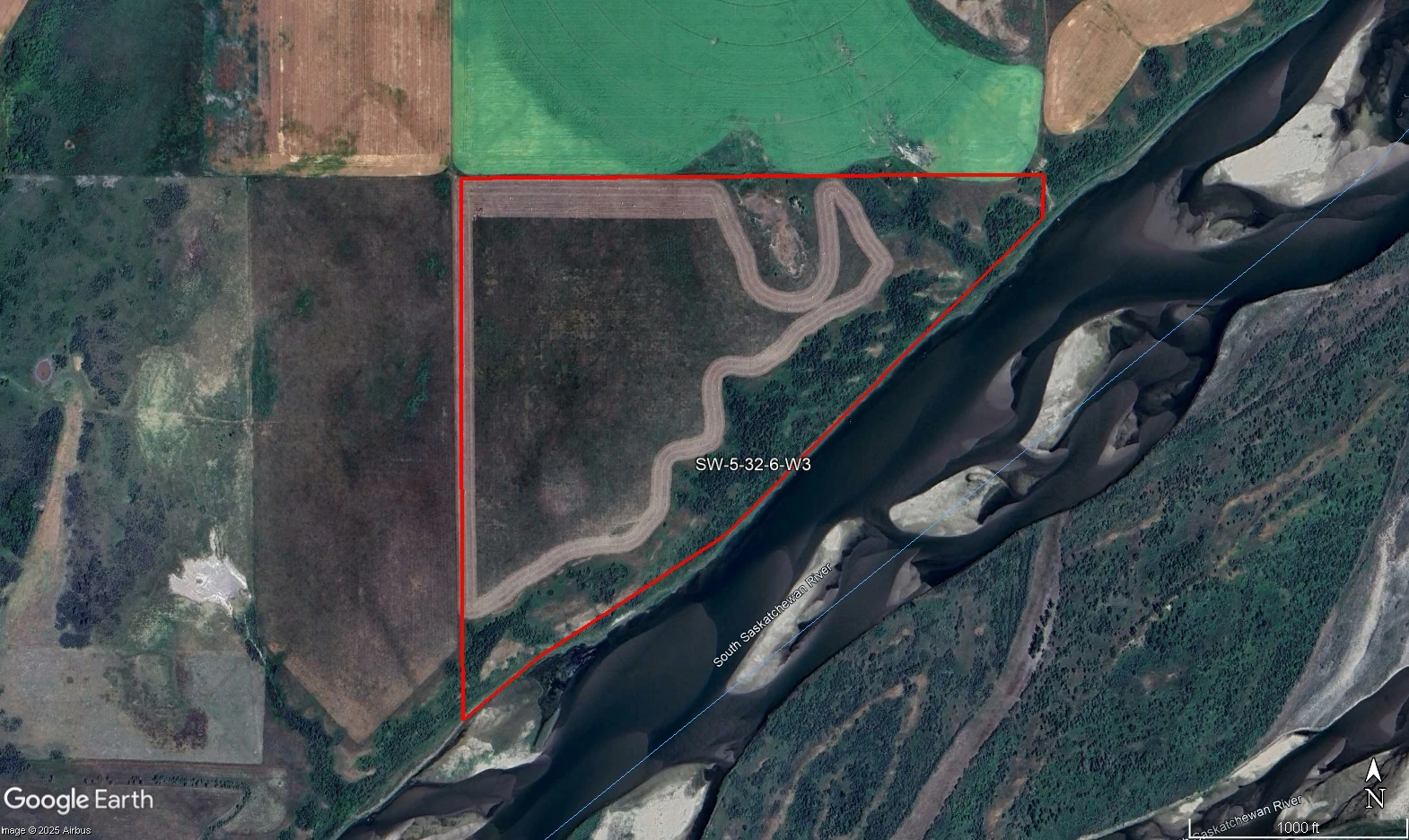 Satellite Image outlined