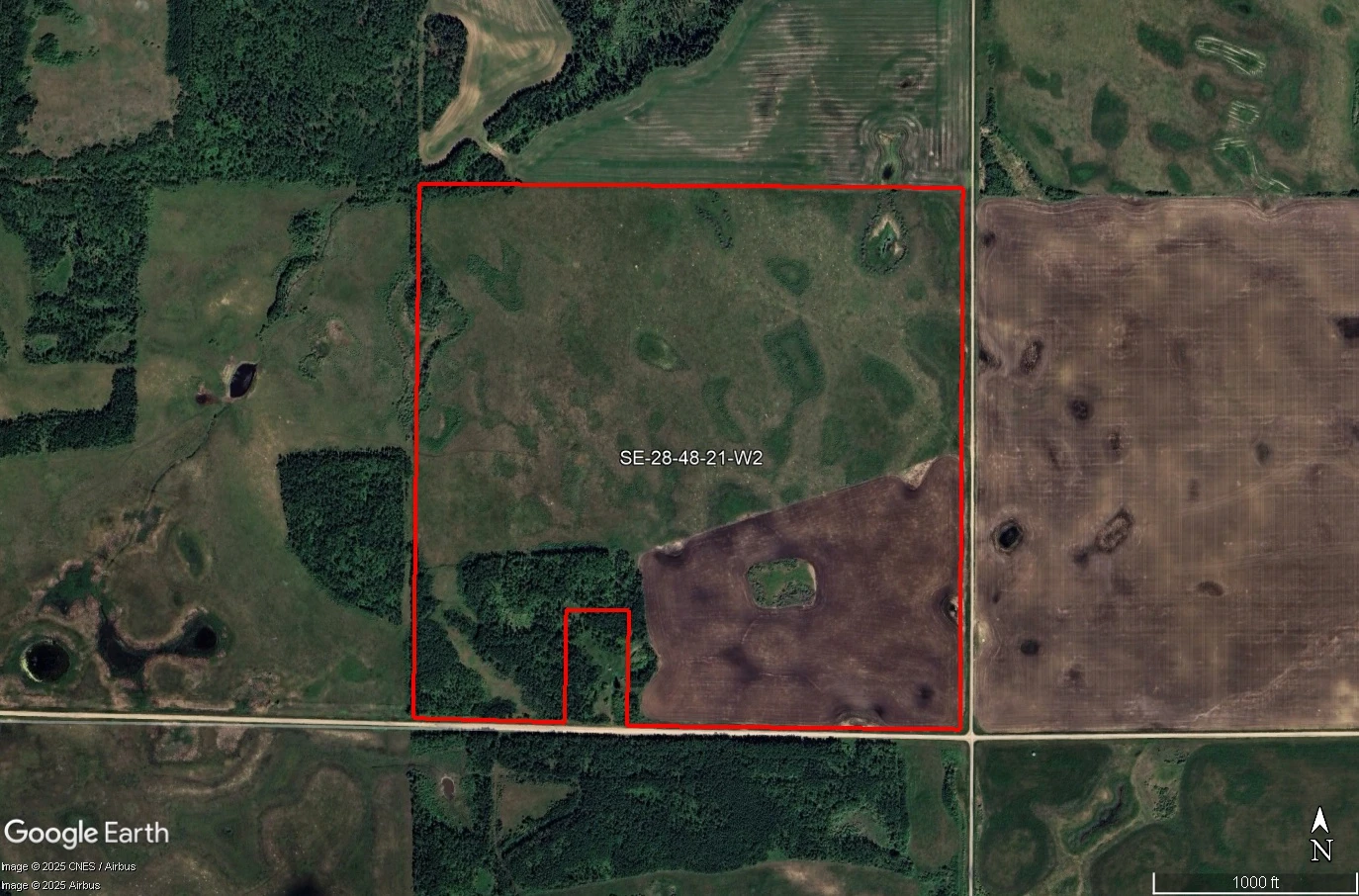 Satellite Image outlined