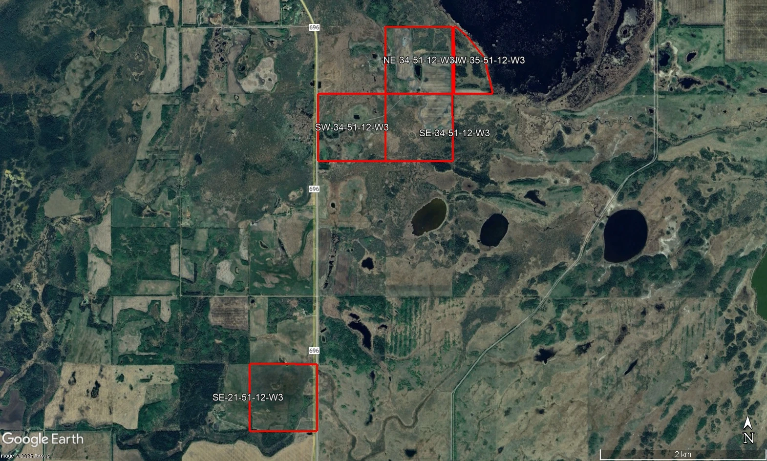 Satellite Image outlined