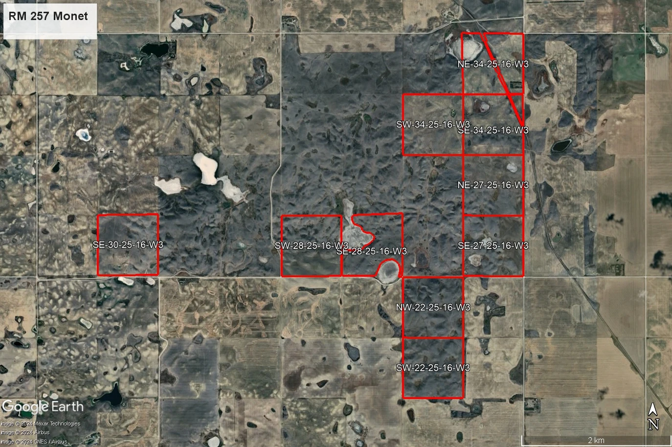 Satellite Image outlined