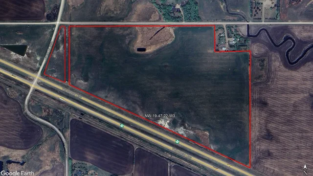 Satellite Image outlined 88 ac