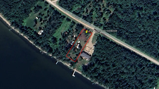 Satellite Image outlined lot