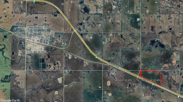 Satellite Image with Maidstone 88 ac