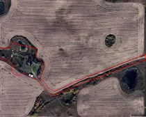 Satellite image outlined