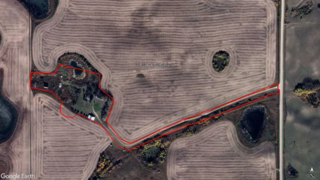 Satellite image outlined