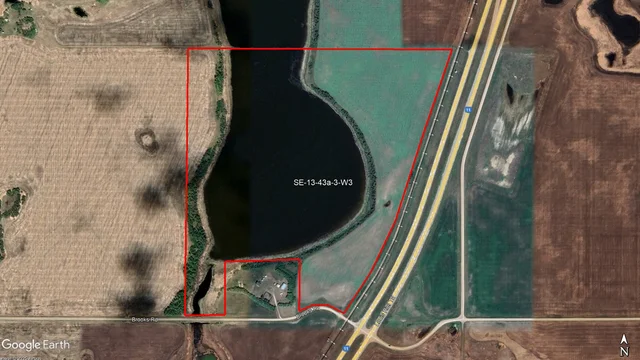 Satellite image outlined